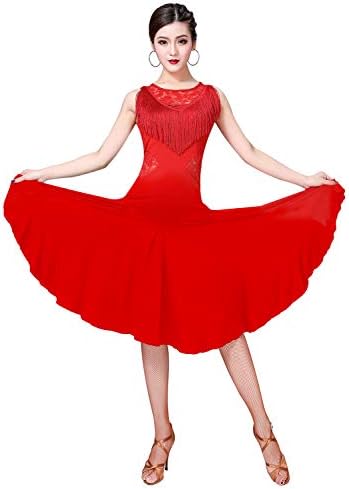 Фустани за танцување во сала ZX за жени кои ја испуштиле салсата латинска танцова фустан со шорцеви