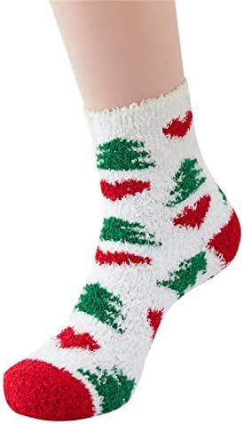 Топла Божиќна мода ветерно печатење со средни цевки чорапи долги цевки памучни чорапи со големина 9-11