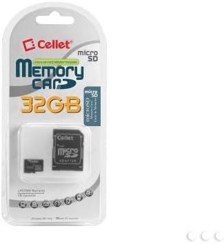 Cellet 32gb Videocon A30 Micro Sdhc Картичката Е Прилагодена Форматирана за дигитално снимање со голема брзина, без загуби! Вклучува