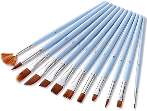 Seasd бакарна цевка Акварел Пен за сликарство комбинација 12 видови мешано пенкало со материјали за линијата за куки во форма на вентилатор