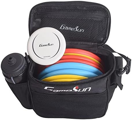 Gamesun Disc Golf сет со 6 дискови и мини диск, торба за голф за почетници, крпа, крпа