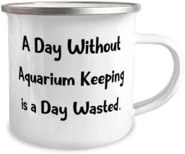Специјален аквариум чувајќи 12oz кампер кригла, ден без аквариум, подароци за пријатели, присутни од пријатели, за чување на аквариум