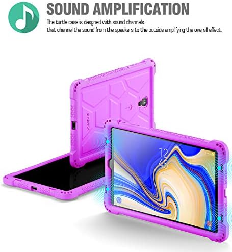 Galaxy Tab A 10.5 Case, Poetic Turtleskin Series [Заштита на агол/браник] [Долни отвори за воздух] Заштитна силиконска кутија за Samsung Galaxy