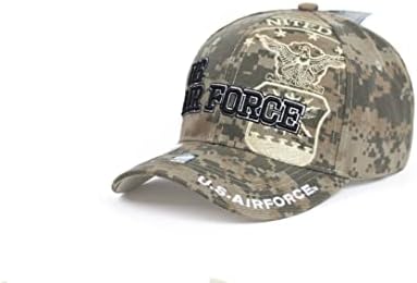 Официјален лиценца за воени воздушни сили на Есен Фајн, кој е лиценциран Премиум 6 панел прилагодлив ветеран бејзбол капа