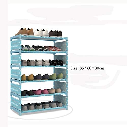 N/A Simple чевли ормари DIY повеќеслојно склопување на решетката за чевли Едноставен влез за складирање чевли за чевли Организатор на чевли