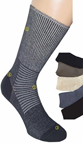 CZSALUS дијабетични чорапи за чувствителни стапала санирани со сребро