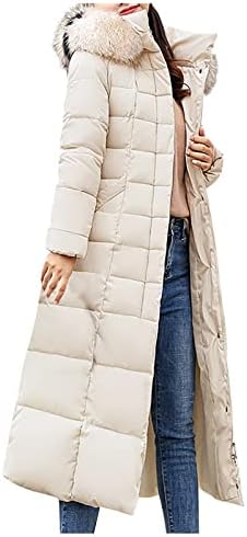 Долга ракав Убава зимска деловна јакна за пуфер за жени Туника удобност тенок вклопување со цврста нејасна ласкава