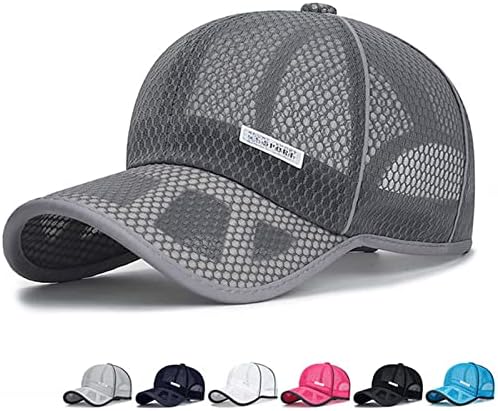 Unisex прилагодливи мрежи за бејзбол капа Класична цврста боја Дише лесен за дишење на отворено