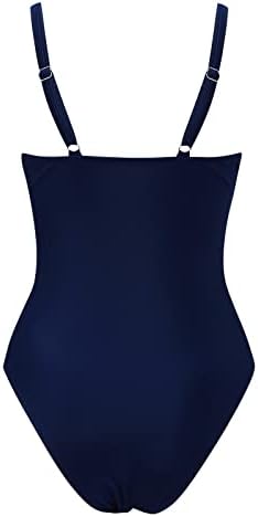 Дуоуи црно бикини Топ костум со висока боја на половината во боја, завиткана цврста капе облека за капење, летна контрола секси