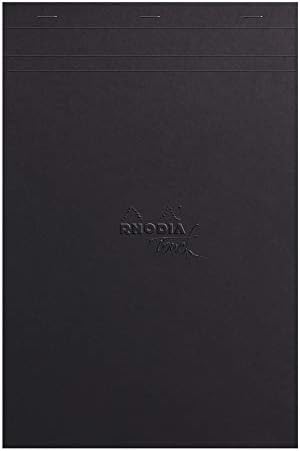 Rhodia - Ref 116105C - Допир бела Маја Стаплирана подлога - A4+ големина, распоред на портрети, хартија од 120GSM, пресуди за вкрстена