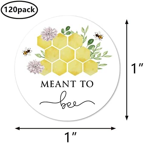 Пчела Наменета За Налепници За Пчели, Нане Од 1 Инчи за Свадбена Забава Етикети За Налепници, 120 Пакувања