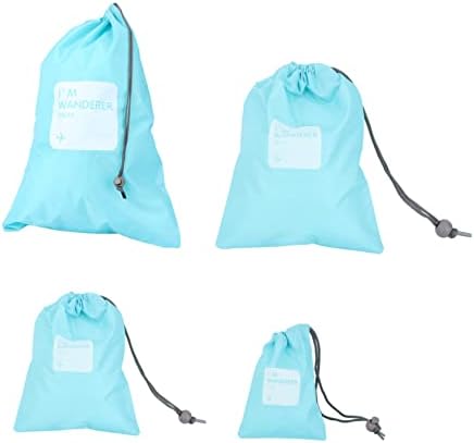 ВАЛИКЛУД 1 Комплет 4 парчиња Торби За Организатори На Патувања Со Врвки За Влечење Преносна Торба За Влечење Торба За Складирање Торба За